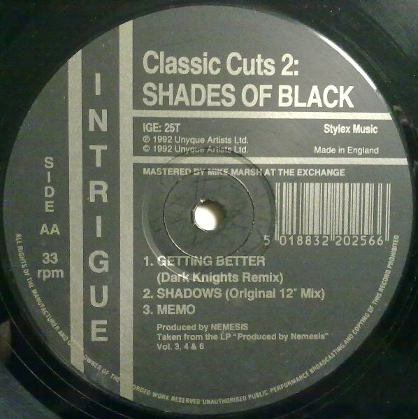 Shades Of Black - Classic Cuts 2 | Intrigue Records (IGE: 25T) - 2 Shades Of Black - Classic Cuts 2 | Intrigue Records (IGE: 25T) - 2