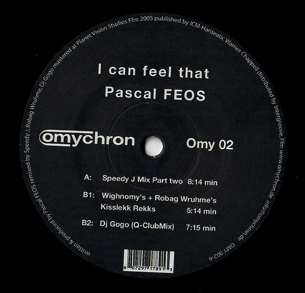 Pascal F.E.O.S. - I Can Feel That | Omychron (Omy 02) - main