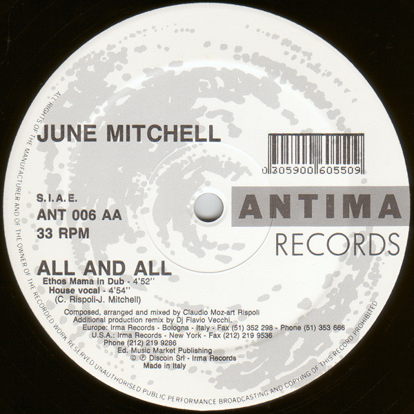 June Mitchell - All And All | Antima Records (ANT 006) - 4 June Mitchell - All And All | Antima Records (ANT 006) - 4