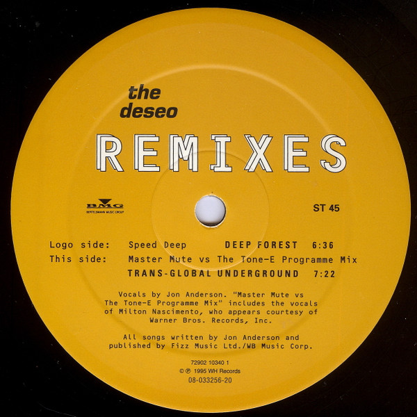Jon Anderson - The Deseo Remixes | High Street Records (ST 45) - 2 Jon Anderson - The Deseo Remixes | High Street Records (ST 45) - 2