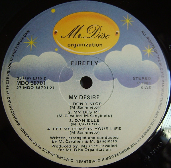 Firefly - My Desire | Mr. Disc Organization (MDO 58701) - 4 Firefly - My Desire | Mr. Disc Organization (MDO 58701) - 4