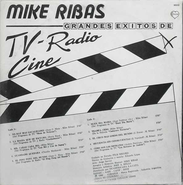 Mike Ribas - Grandes Éxitos De TV - Radio - Cine | Corazón (30002) - 2 Mike Ribas - Grandes Éxitos De TV - Radio - Cine | Corazón (30002) - 2