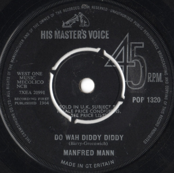 Manfred Mann - Do Wah Diddy Diddy | His Master's Voice (POP 1320)