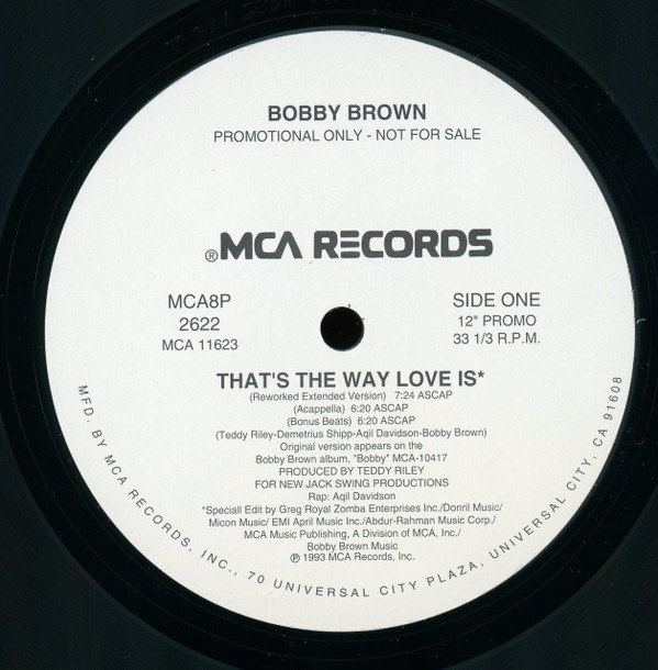 Bobby Brown - That's The Way Love Is | MCA Records (MCA8P-2622)
