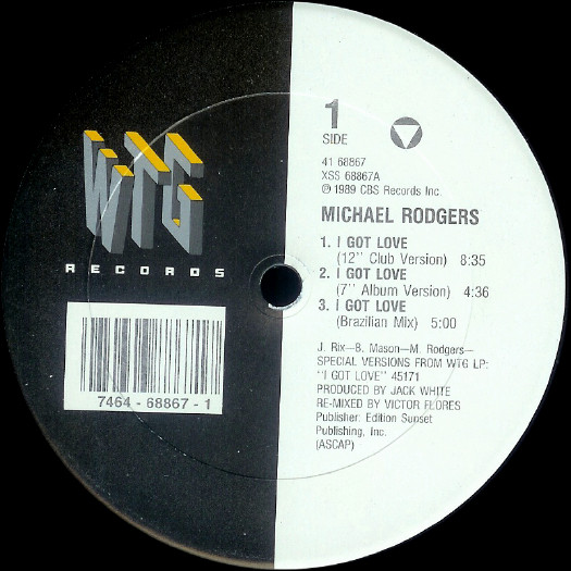 Michael Rodgers - I Got Love | WTG Records (41 68867) - main