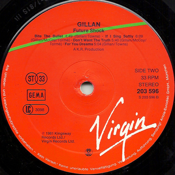 Gillan - Future Shock | Virgin (203 596-320) - 4