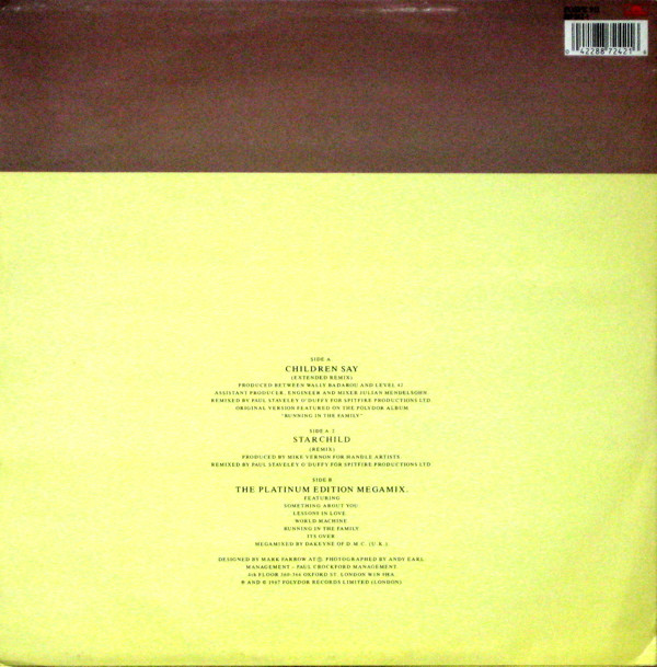 Level 42 - Children Say | Polydor (POSPX 911) - 2 Level 42 - Children Say | Polydor (POSPX 911) - 2