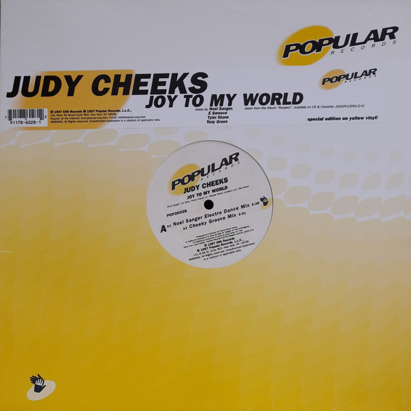 Judy Cheeks - Joy To My World | Popular Records (POP26028) - main