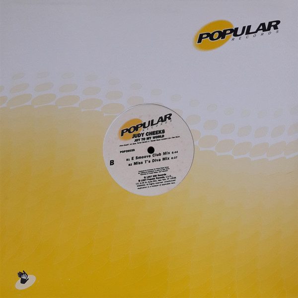 Judy Cheeks - Joy To My World | Popular Records (POP26028) - 2
