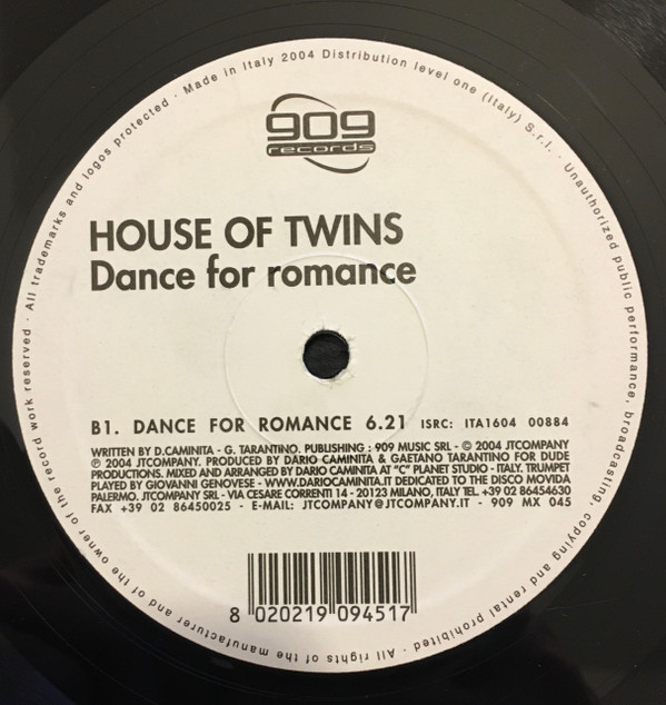 House Of Twins - Copacabana EP | 909 Records (909 MX 045)