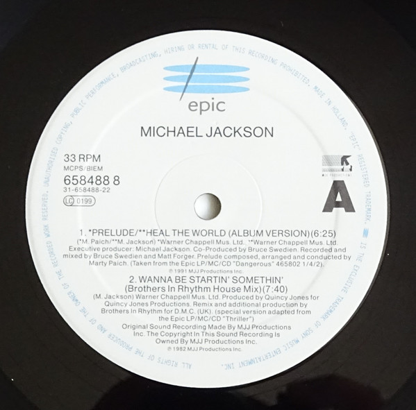 Michael Jackson - Heal The World | Epic (658488 8) - 4