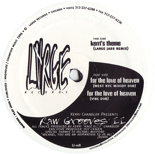 Kerri Chandler - Raw Grooves II | Large Records (LJ-018) - main