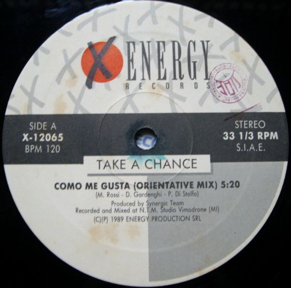 Take A Chance - Como Me Gusta | X-Energy Records (X-12065) - main