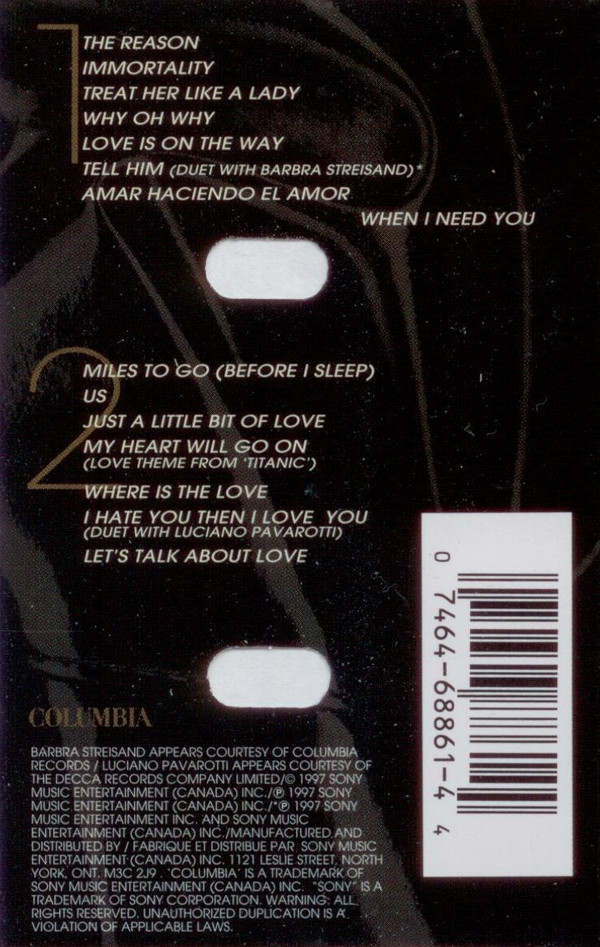 Celine Dion - Let's Talk About Love | Columbia (CT 68861) - 3 Celine Dion - Let's Talk About Love | Columbia (CT 68861) - 3
