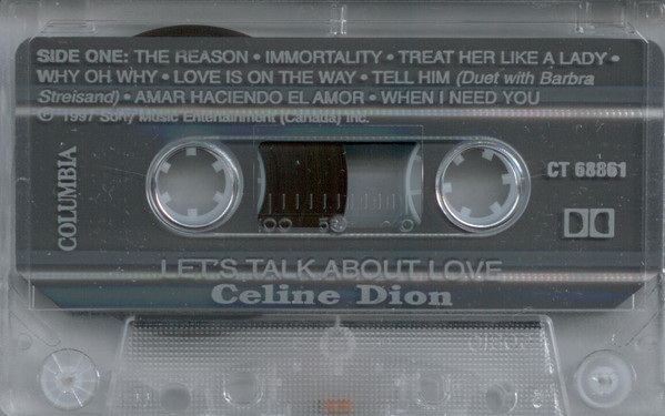 Celine Dion - Let's Talk About Love | Columbia (CT 68861) - 4 Celine Dion - Let's Talk About Love | Columbia (CT 68861) - 4