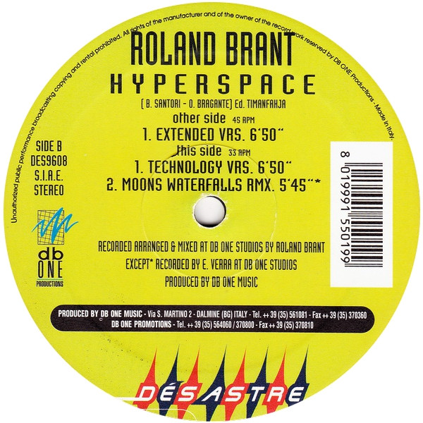 Roland Brant - Hyperspace | Désastre Records (DES9608) - 3 Roland Brant - Hyperspace | Désastre Records (DES9608) - 3