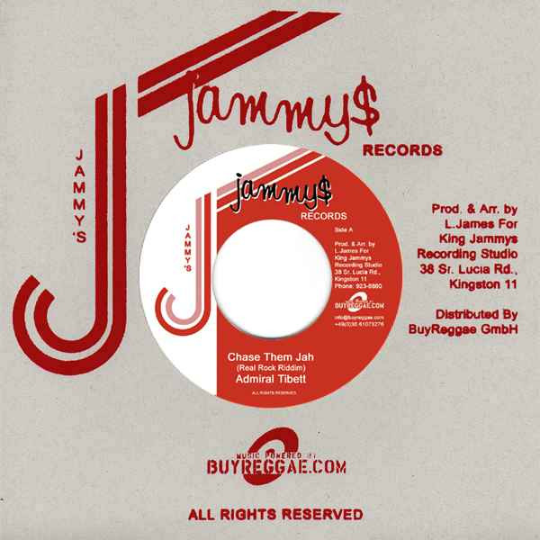 Admiral Tibett / Pad Anthony - Chase Them Jah / Serious Thing | Jammy's Records (JAMEU003) - main Admiral Tibett / Pad Anthony - Chase Them Jah / Serious Thing | Jammy's Records (JAMEU003) - main