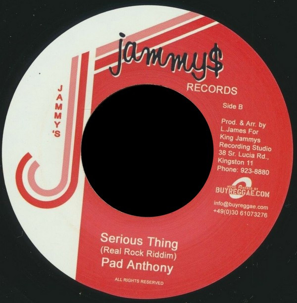 Admiral Tibett / Pad Anthony - Chase Them Jah / Serious Thing | Jammy's Records (JAMEU003) - 3 Admiral Tibett / Pad Anthony - Chase Them Jah / Serious Thing | Jammy's Records (JAMEU003) - 3