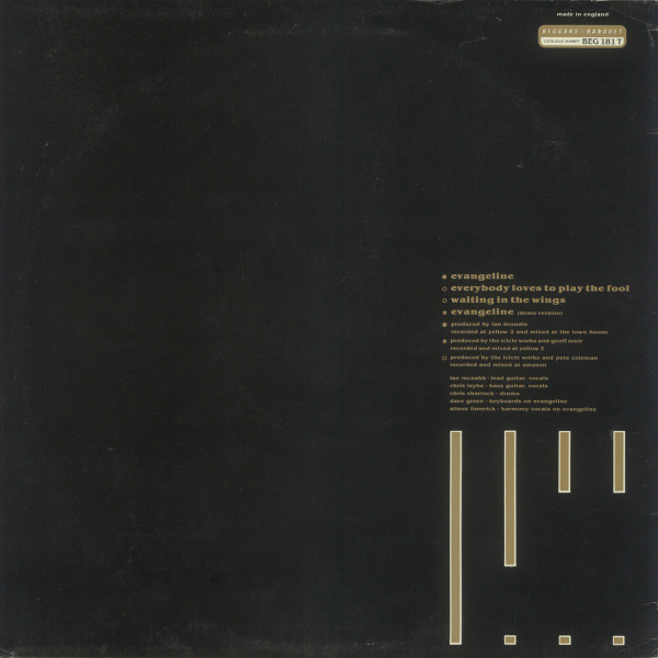 The Icicle Works - Evangeline | Beggars Banquet (BEG 181T) - 2