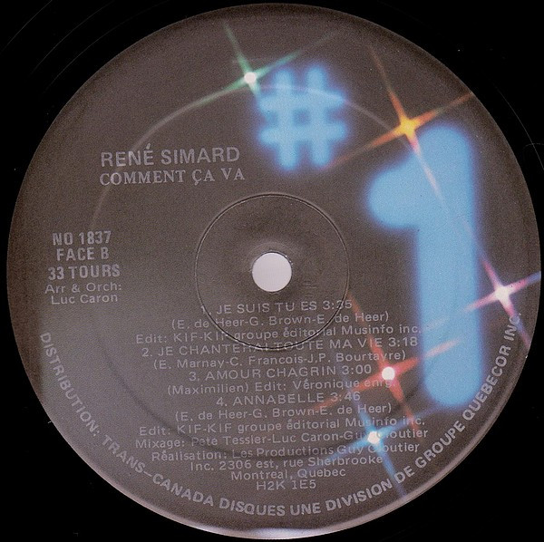 René Simard - Comment Ça Va | Les Disques N°1 (N° 1837) - 4 René Simard - Comment Ça Va | Les Disques N°1 (N° 1837) - 4