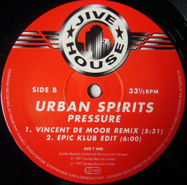 Urban Spirits - Pressure | Jive House (JIVE T 440) - 4