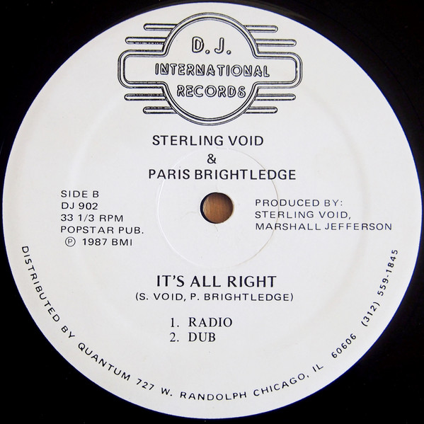 Sterling Void & Paris Brightledge - It's All Right | D.J. International Records (DJ 902) - 2 Sterling Void & Paris Brightledge - It's All Right | D.J. International Records (DJ 902) - 2