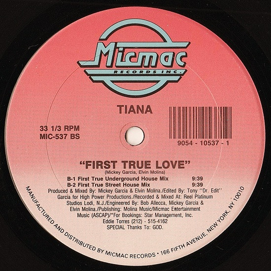 Tiana - First True Love | Micmac Records, Inc. (MIC-537) - 2