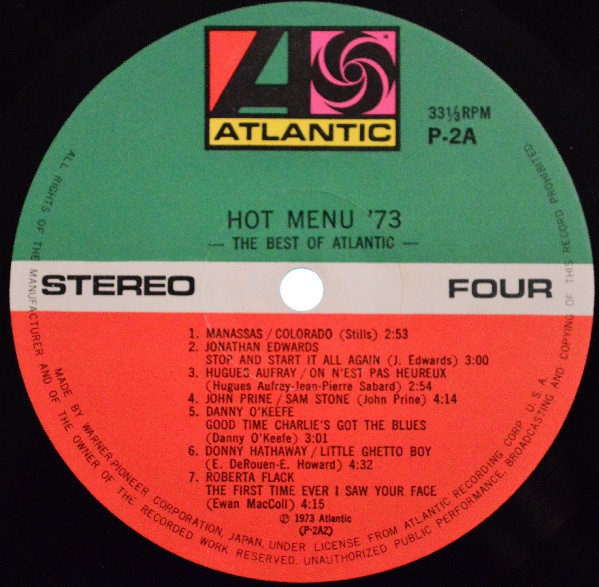 Hot Menu '73  -The Best Of Warner/Reprise/Atlantic-