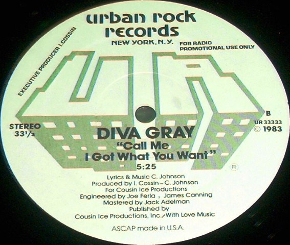 Diva Gray - Call Me I Got What You Want | Urban Rock Records (UR 33333) - 2 Diva Gray - Call Me I Got What You Want | Urban Rock Records (UR 33333) - 2