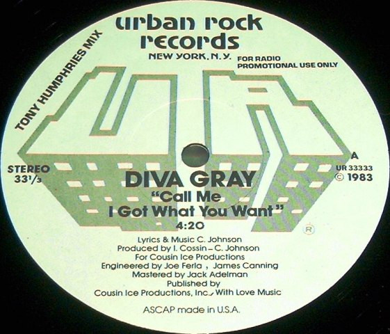 Diva Gray - Call Me I Got What You Want | Urban Rock Records (UR 33333) - main Diva Gray - Call Me I Got What You Want | Urban Rock Records (UR 33333) - main
