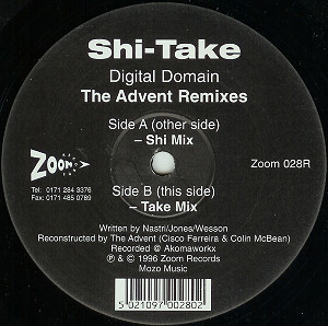 Shi-Take - Digital Domain (The Advent Remixes) | Zoom Records (ZOOM 028R) - 3