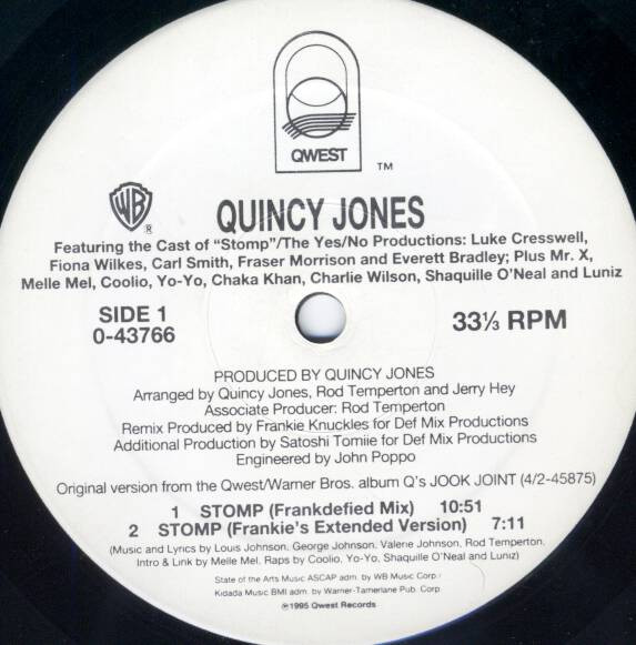 Quincy Jones - Stomp | Qwest Records (0-43766) - 3