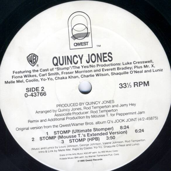 Quincy Jones - Stomp | Qwest Records (0-43766) - 4