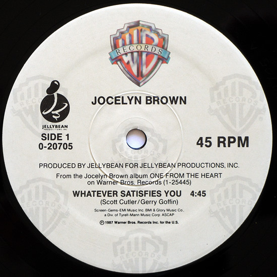 Jocelyn Brown - Whatever Satisfies You | Warner Bros. Records (0-20705) - 3 Jocelyn Brown - Whatever Satisfies You | Warner Bros. Records (0-20705) - 3