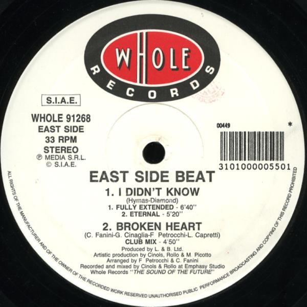 East Side Beat - I Didn't Know | Whole Records (WHOLE 91268) - main