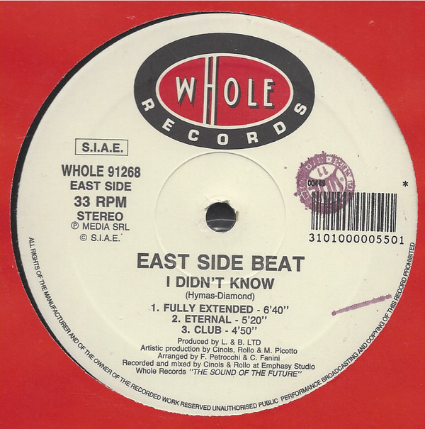 East Side Beat - I Didn't Know | Whole Records (WHOLE 91268) - 4