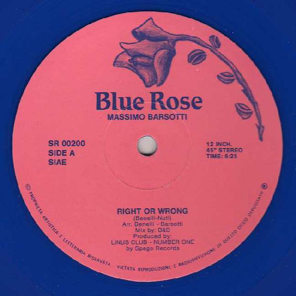 Massimo Barsotti - Right Or Wrong | Blue Rose (SR 00200) - 2