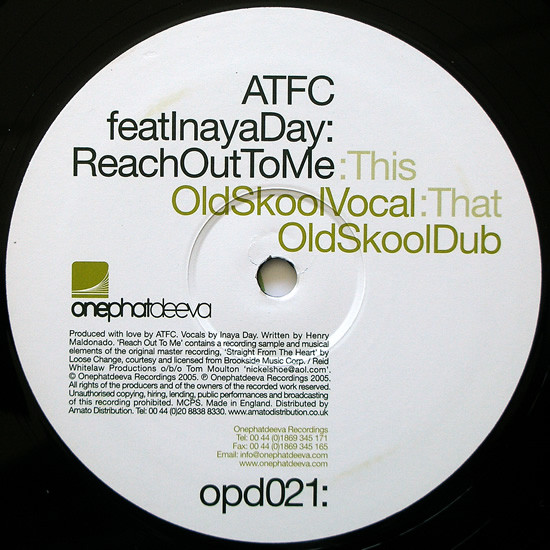 ATFC Feat. Inaya Day - Reach Out To Me | OnePhatDeeva (opd021:) - 2 ATFC Feat. Inaya Day - Reach Out To Me | OnePhatDeeva (opd021:) - 2