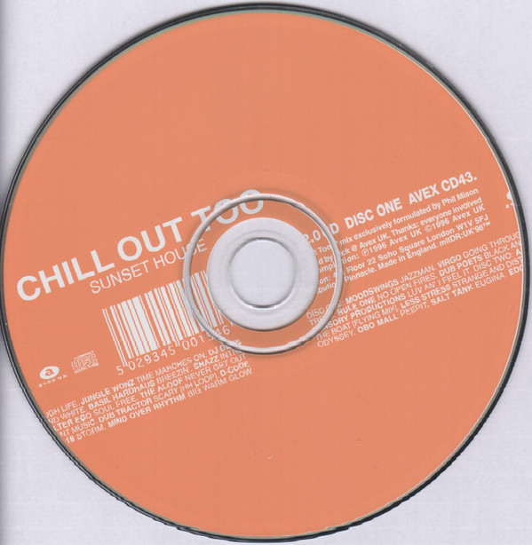 Phil Mison - Chill Out Too (Sunset House) | Avex UK (AVEX CD43) - 4