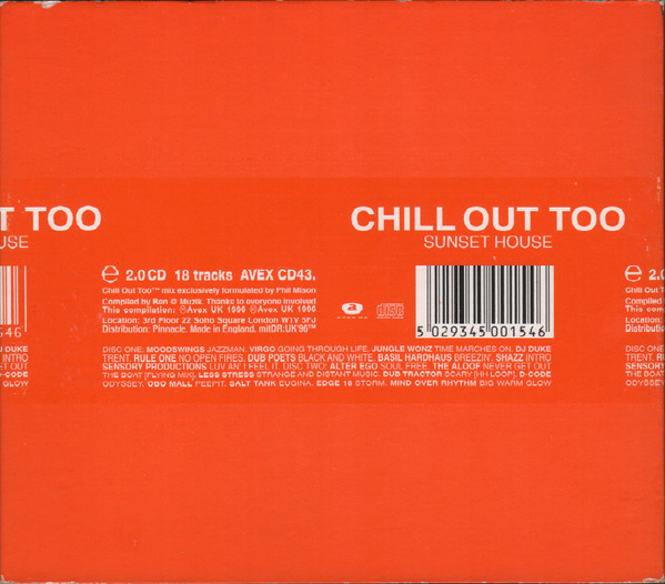 Phil Mison - Chill Out Too (Sunset House) | Avex UK (AVEX CD43) - 2