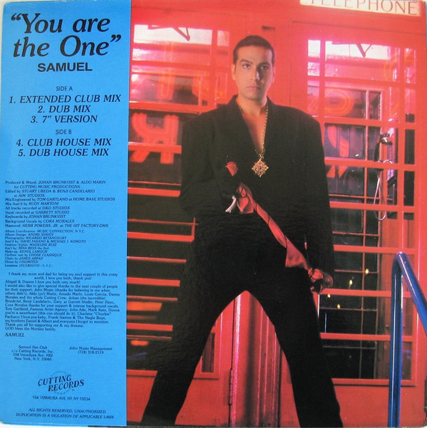 Samuel Morales - You Are The One | Cutting Records (CR-230) - 2