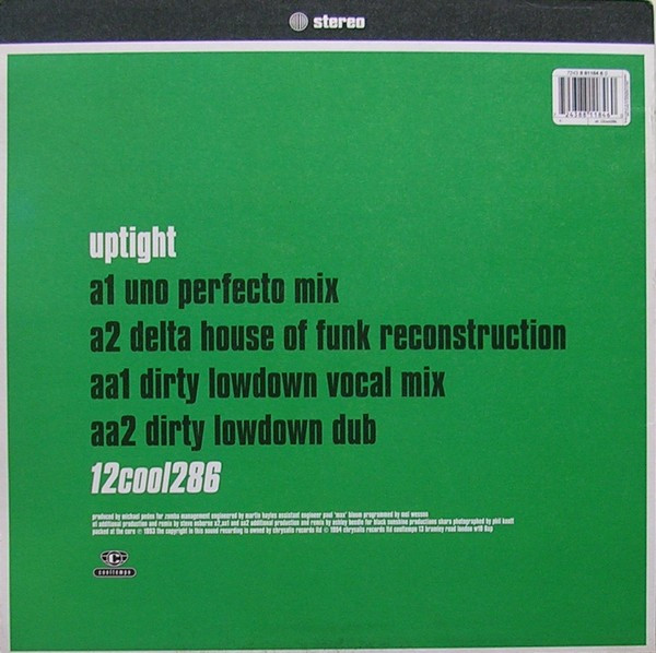 Shara Nelson - Uptight | Cooltempo (7243 8 81184 6 0) - 2