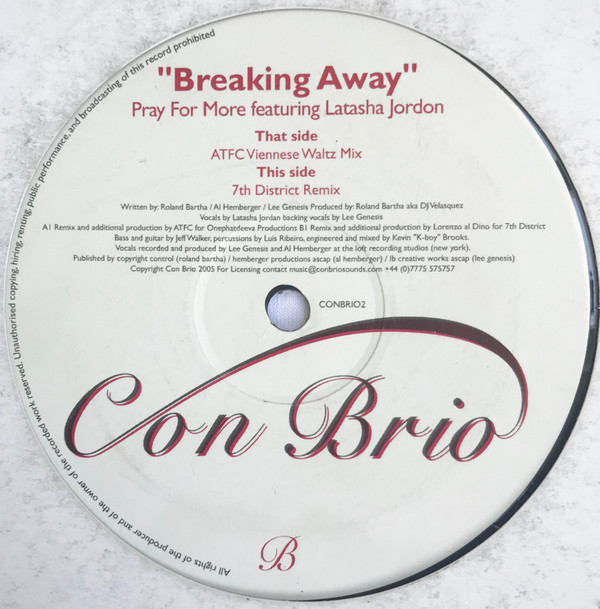Pray For More Featuring Latasha Jordon - Breaking Away | Con Brio (CONBRIO2) - main
