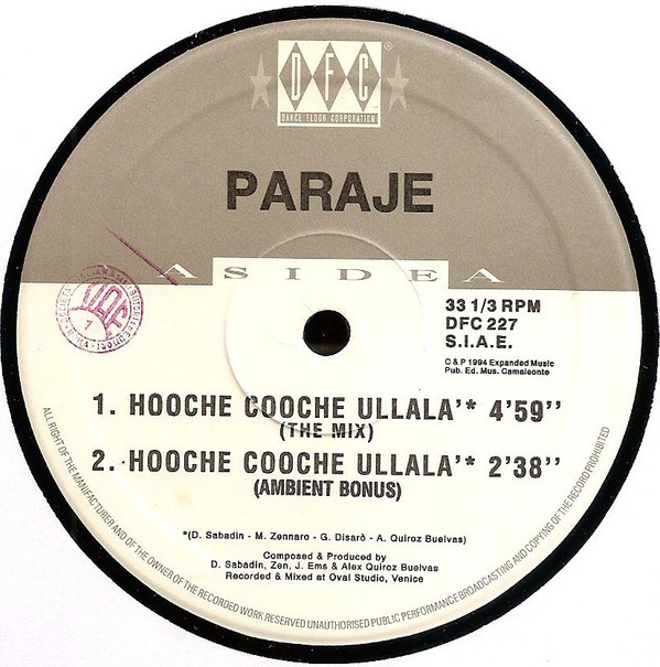 Paraje - Hooche Cooche Ullalà | DFC (DFC 227) - 3