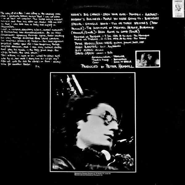 Peter Hammill - Nadir's Big Chance | Charisma (CHC 19) - 2