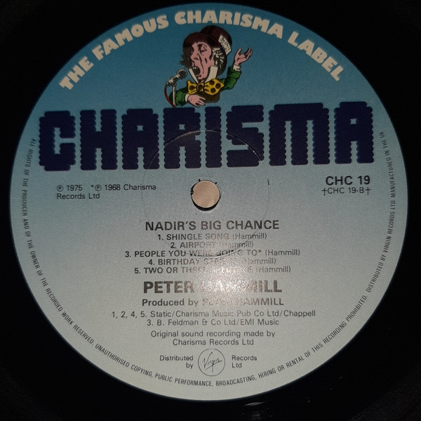 Peter Hammill - Nadir's Big Chance | Charisma (CHC 19) - 4
