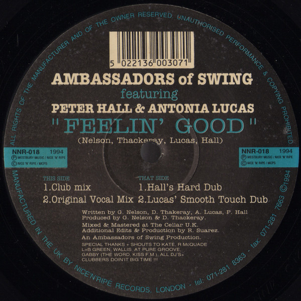Ambassadors Of Swing Featuring Peter Hall & Antonia Lucas - Feelin' Good | Nice 'N' Ripe (NNR-018) - main