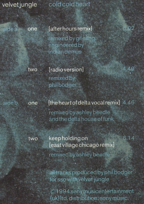 Velvet Jungle - Cold Cold Heart | Sony Soho Square (660920 6) - 5