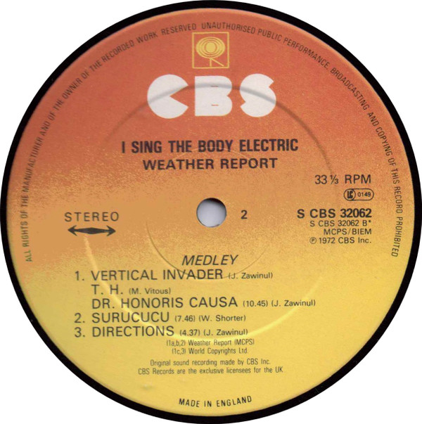 I Sing The Body Electric