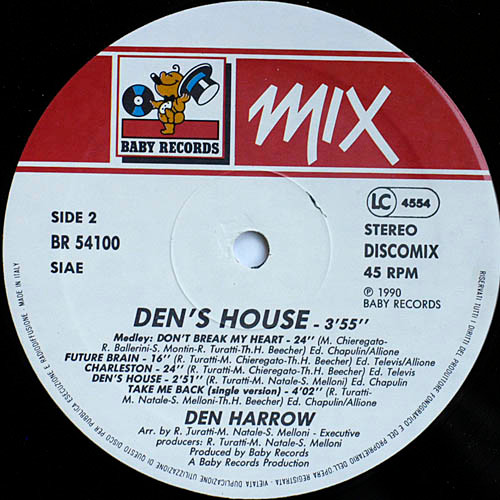 Den Harrow - Take Me Back | Baby Records (BR 54100) - 4 Den Harrow - Take Me Back | Baby Records (BR 54100) - 4